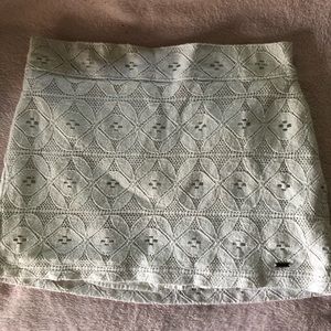 Hollister white knit skirt